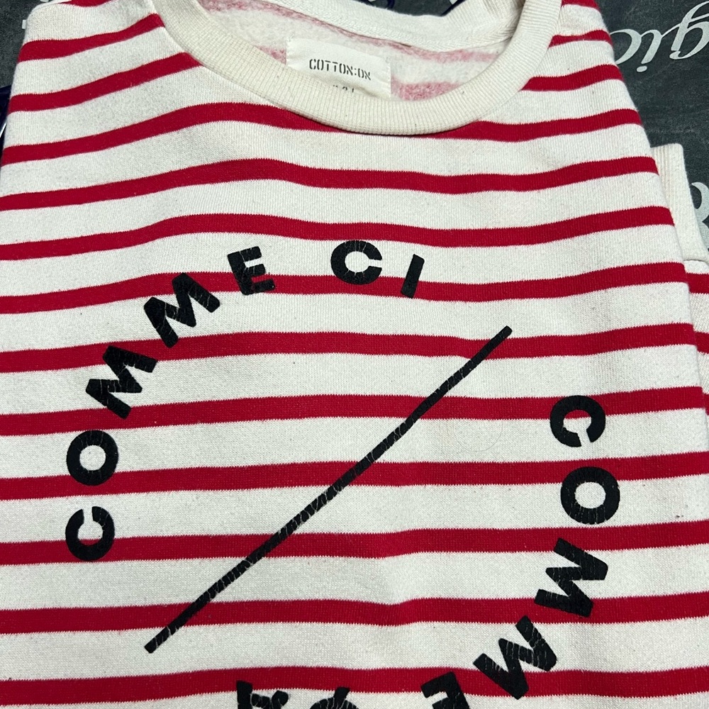 Cotton On Red and White Striped Top